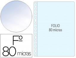 1400 fundas multitaladro Q-Connect Folio polipropileno 80µ